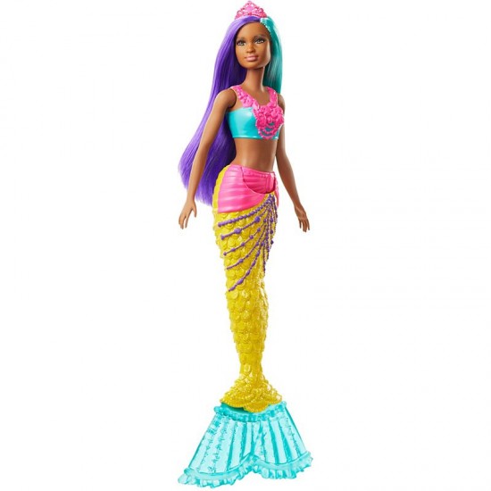 Barbie Dreamtopia™ Mermaid Doll, 12-inch, Teal and Purple Hair ● Sales