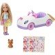 Barbie® Club Chelsea™ Doll (6-inch Blonde) with Open-Top Unicorn Car & Sticker Sheet ● Sales
